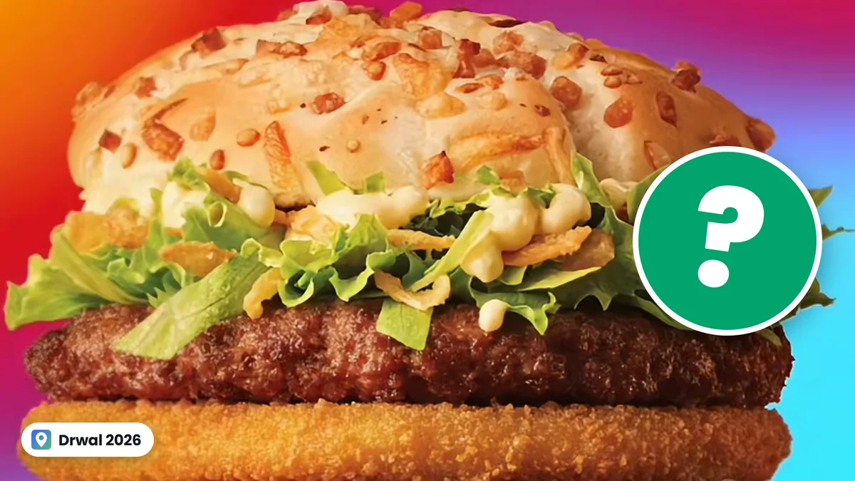 Burger Drwala z kotletem wołowym, serem w panierce, sałatą i sosem