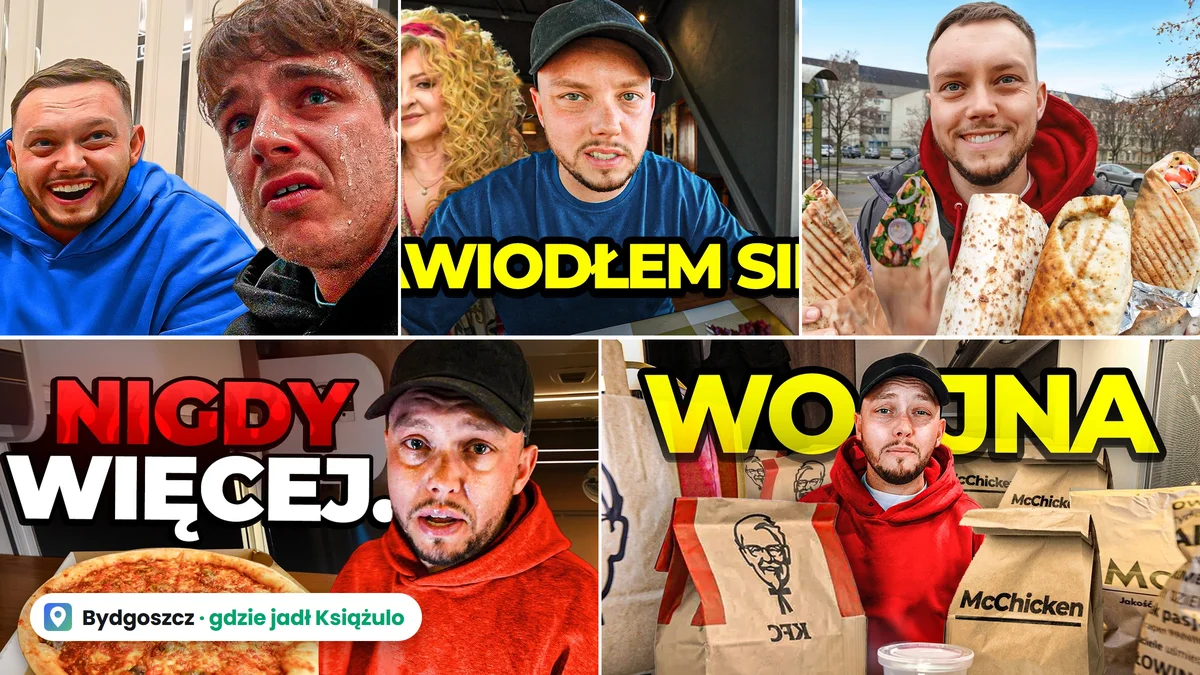 Gdzie jadł Książulo w Bydgoszczy? Lista lokali z jego filmów