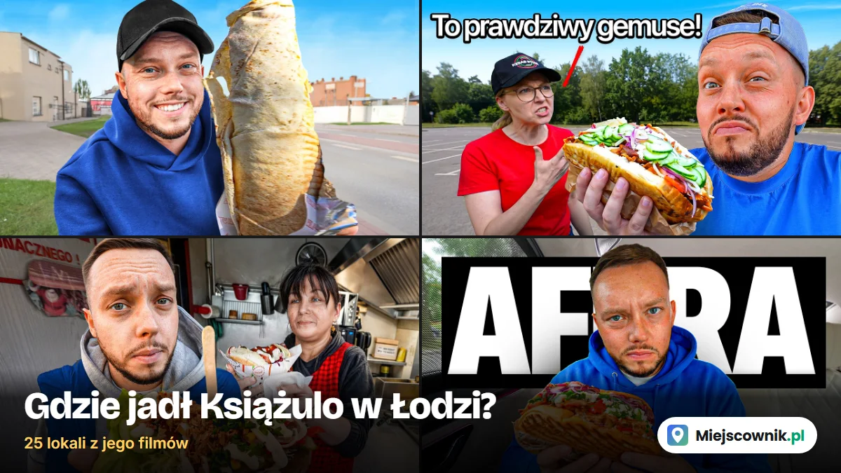 Gdzie jadł Książulo w Łodzi: kolaż miniatur jego filmów
