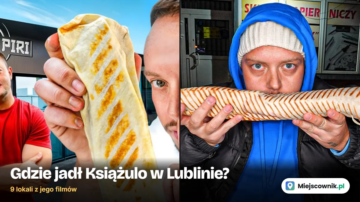Gdzie jadł Książulo w Lublinie: kolaż miniatur jego filmów