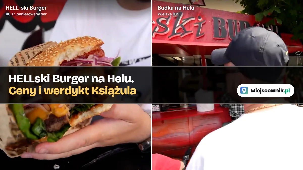 HELL-ski Burger z panierowanym serem i budka HELLski Burger na Helu