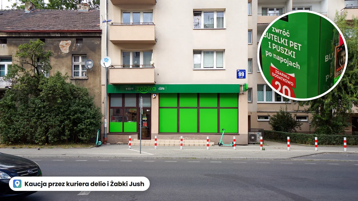 Kaucja bez butelkomatu: kurier delio i Żabki Jush odbierze butelki z domu