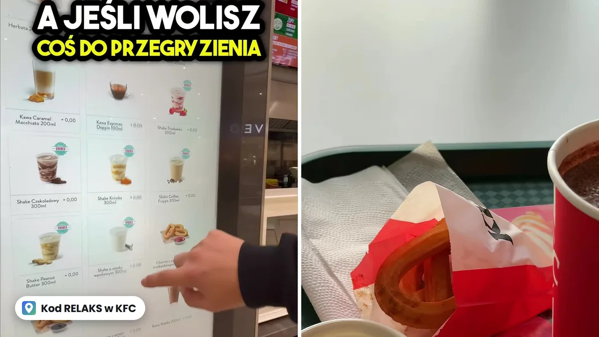 Kod RELAKS w KFC: kawa, czekolada i churros za 5 zł. Do kiedy działa