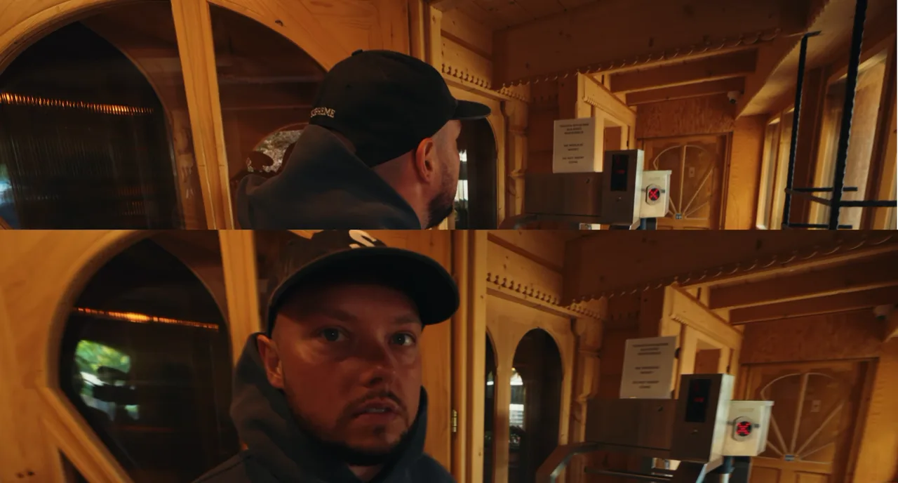 Książulo przy bramkach w restauracji Harnaś w Kościelisku