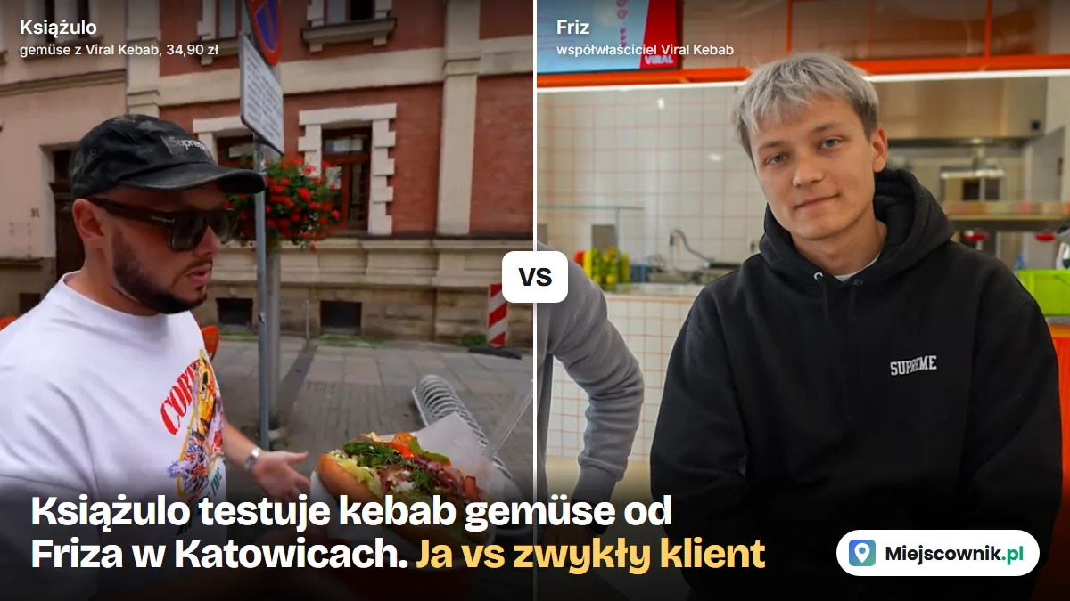 Książulo z kebabem gemüse z Viral Kebab i Friz, współwłaściciel sieci