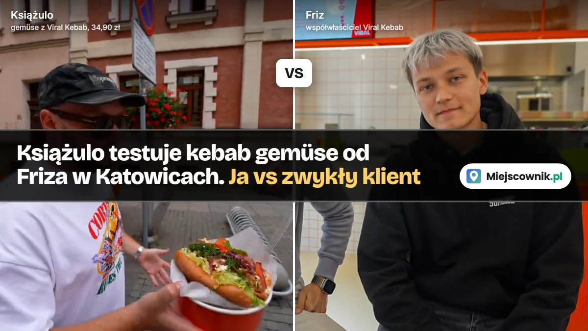 Bułka, która nie widziała tostera, i budka pod marketem, która wygrała. Książulo testuje kebab gemüse od Friza w Katowicach