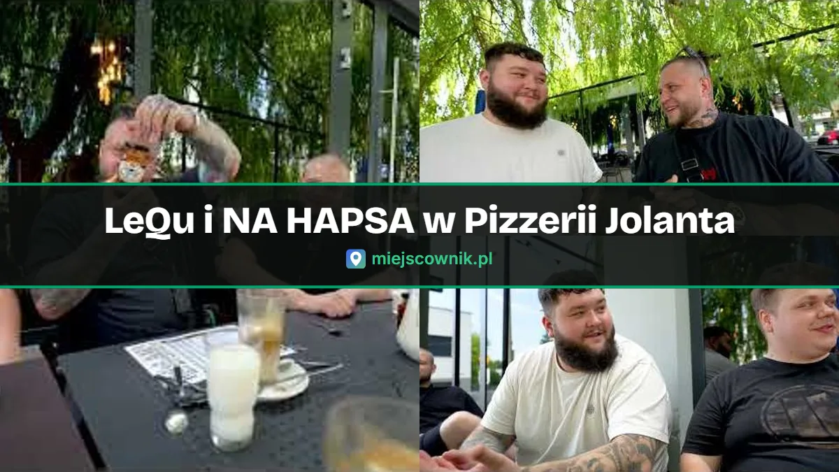 LeQu i ekipa NA HAPSA w Pizzerii Jolanta w Bydgoszczy