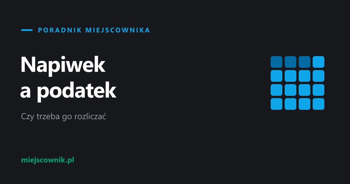 Napiwek a podatek - czy trzeba go rozliczać?
