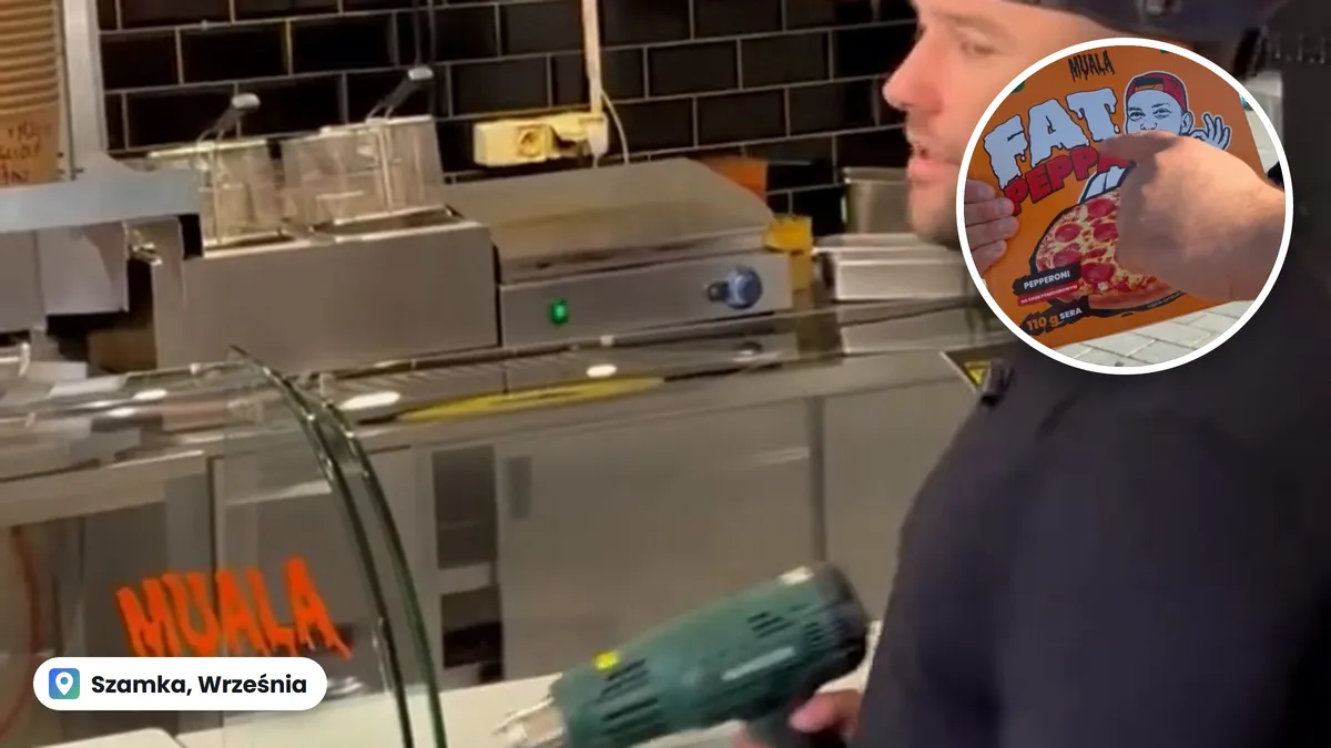 Kebab Szamka zdejmuje naklejkę muala od Książula. Powodem pizza z Żabki