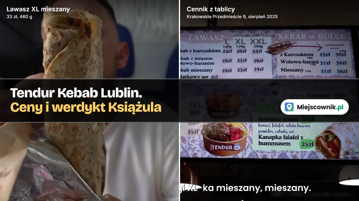 Lawasz z Tendur Kebab w Lublinie i Książulo podczas testu