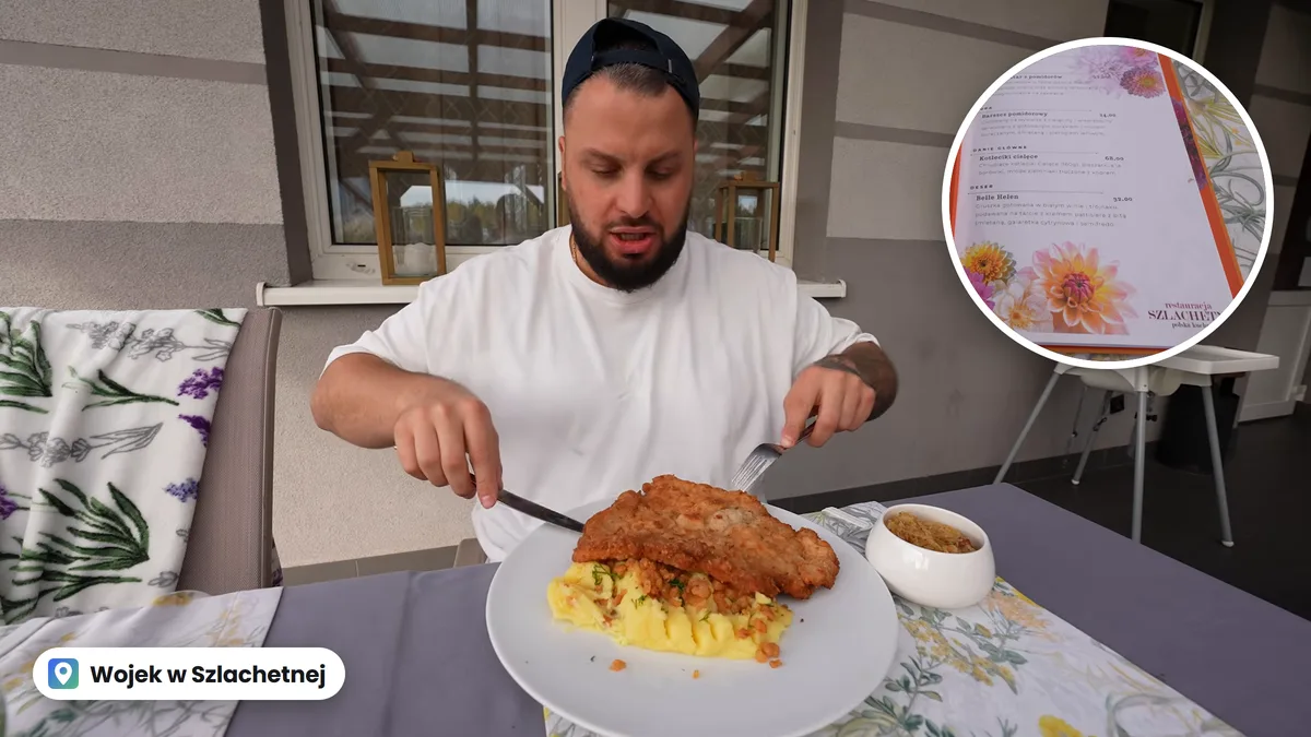 Wojek zjadł 9 dań w Szlachetnej. Zawiódł go tylko tatar